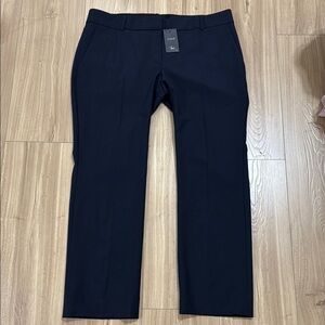 J. Crew 1035 Tollegno 1900 Darkest Navy Wool Blend Stretch Dress Pants Sz 12